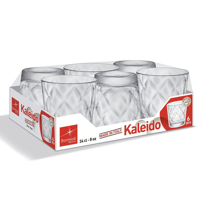 Bormioli Rocco Set 6 Verres Bas Verre Kaleido 25 cL