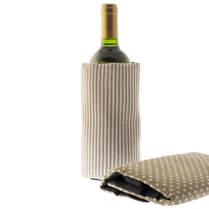 Refroidisseur de Bouteilles Koala Eco Friendly Rayures Bicolore Textile 40 x 20 cm