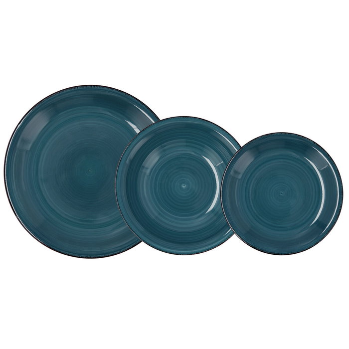 Service de Vaisselle Quid Vita 18 Pièces Céramique Bleu Service de Vaisselle Quid Vita 18 Pièces Céramique Bleu