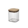 Quid Cocco Tarro de Vidrio Transparente 750 mL, Tapa con Junta de Silicona, Ecológico y Resistente