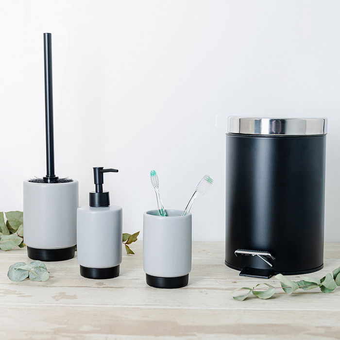 Distributeur de Savon Quid Cabinet Gris Céramique