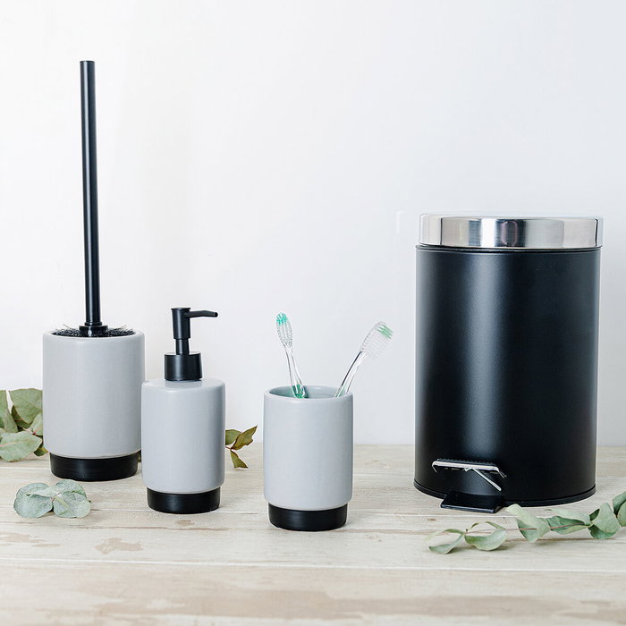 Distributeur de Savon Quid Cabinet Gris Céramique