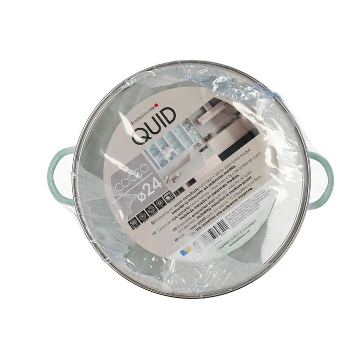 Quid Cacerola Esmaltada Cocco 24 cm Acero Antiadherente Apta Vitrocerámica Eléctrica Gas Quid Cacerola Esmaltada Cocco 24 cm Acero Antiadherente Apta Vitrocerámica Eléctrica Gas