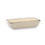 Quid Plat Rectangulaire en Grès Cocco Blanc 23x11x4,5 cm - Lot de 12