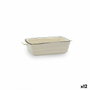 Quid Cazuela Rectangular Gres Horno Cocco 16x9x4 cm (12 Unidades)