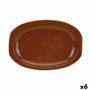 Raimundo Plat Ovale Steak Barro Profesional 36x25 cm Céramique (6 Unités)