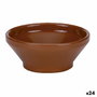 Raimundo Bol para Sopa Barro Profesional Cerámica Marrón Brillo 16 cm (24 Unidades)