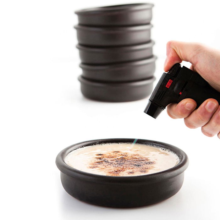 Casserole Quid Barro Lux Noir Céramique Ø 14 cm (12 Unités)