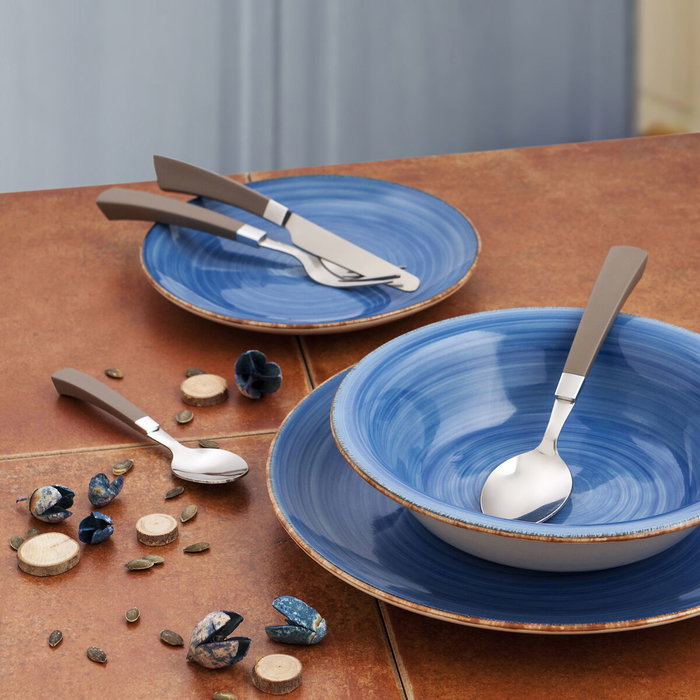 Assiette creuse Quid Vita Bleu Céramique (ø 21,5 cm) (12 Unités) Assiette creuse Quid Vita Bleu Céramique (ø 21,5 cm) (12 Unités)