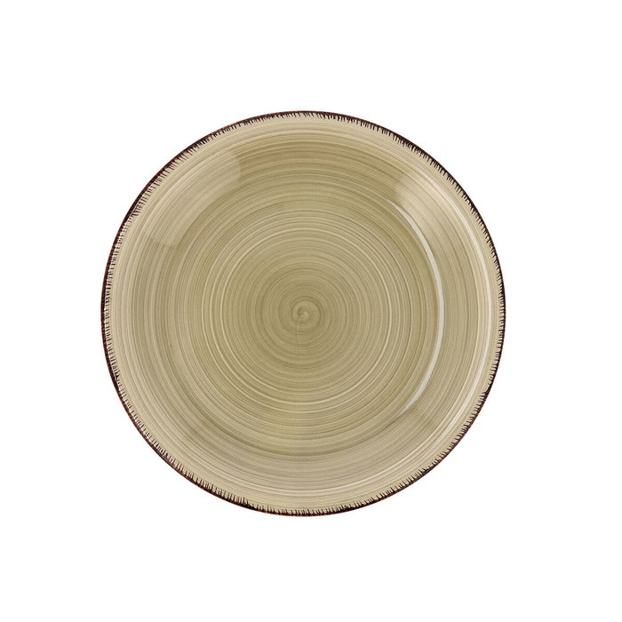 Quid Assiette à dessert Natura Vita Céramique Vert (19 cm) - 12 Unités
