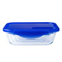 Boîte à lunch hermétique Pyrex Cook & Go 20,5 x 15,5 x 6 cm Bleu 800 ml verre (6 Unités)