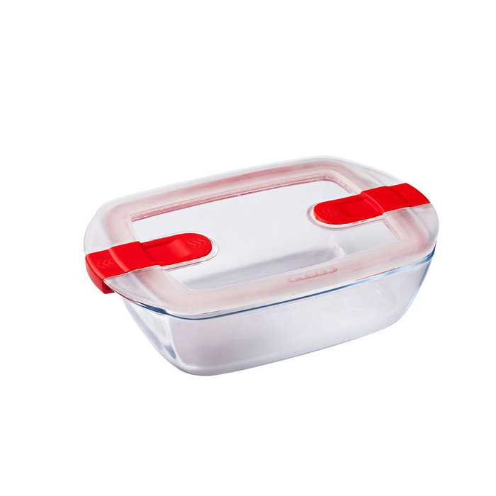 Boîte à lunch hermétique Pyrex Cook&heat 1,1 L 24 x 15,5 x 7 cm Transparent verre (5 Unités) Boîte à lunch hermétique Pyrex Cook&heat 1,1 L 24 x 15,5 x 7 cm Transparent verre (5 Unités)