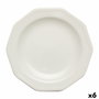 Queen's Assiette à Dessert en Céramique Artic White 20,5 cm (6 Unités)