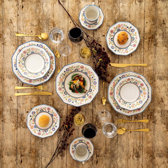 Queen's Assiette Dessert Bengal en Céramique Brillant 20,5 cm Lot de 6 Queen's Assiette Dessert Bengal en Céramique Brillant 20,5 cm Lot de 6