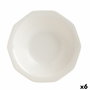 Queen's Assiette Plate Céramique Artic White 21,5 cm Blanc Lot de 6