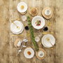 Queen's Assiette Plate Céramique Artic White 21,5 cm Blanc Lot de 6