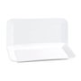 Quid Fuente Rectangular Porcelana Basic 35,8x21 cm Blanc 6 Unités Apilable Micro-ondes Lave-vaisselle