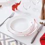 Arcopal Assiette creuse Opal Domitille Rojo 20 cm Bicolor Verre Brillant (12 Unités)