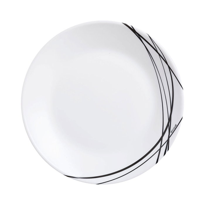 Arcopal Plato Postre Domitille Negro 18 cm (12 Unidades) en Opal - Fabriqué en France Arcopal Plato Postre Domitille Negro 18 cm (12 Unidades) en Opal - Fabriqué en France