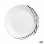 Arcopal Plato Postre Domitille Negro 18 cm (12 Unidades) en Opal - Fabriqué en France