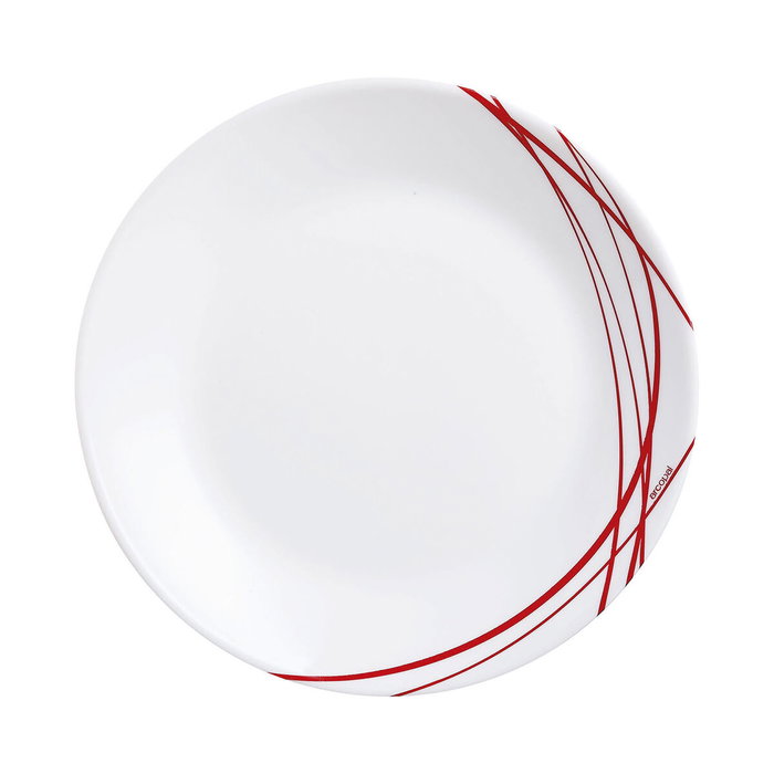 Arcopal Assiette à Dessert Domitille Rojo 18 cm (12 Unités) en Verre Trempé Arcopal Assiette à Dessert Domitille Rojo 18 cm (12 Unités) en Verre Trempé