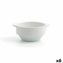 Quid Professional Bol Porcelana Basic Hotel 35 cL Blanc Brillant Apilable pour Lave-vaisselle et Micro-ondes (6 Unités)