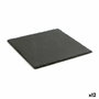 Quid Plateau apéritif Gastro Fun en ardoise 25x25 cm (12 unités)