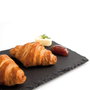 Quid Gastro Fun Plateau de petit-déjeuner en minéral noir 32x17 cm (12 Unités)