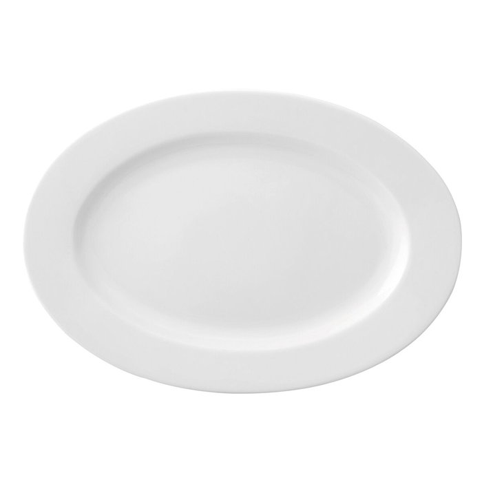Ariane Assiette plate Ariane Prime Oblongue Céramique Blanc (22 x 20 cm) (12 Unités)زا
