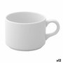 Tasse de café et de thé Ariane Prime Blanc 230 ml (12 Unités)