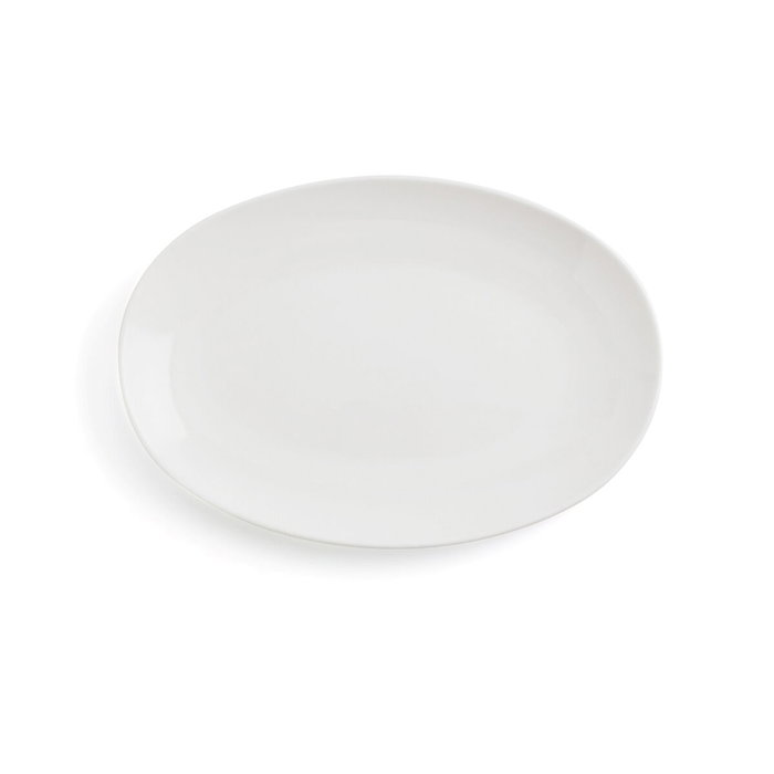 Ariane Plat à Gratin Vital Coupe Oblongue Céramique Blanc (Ø 26 cm) - Lot de 12 unités