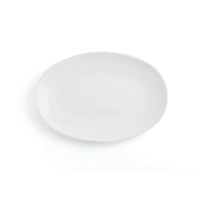 Ariane Plat Ovale Vital Coupe en Porcelaine Blanche 32 cm (6 Unités)