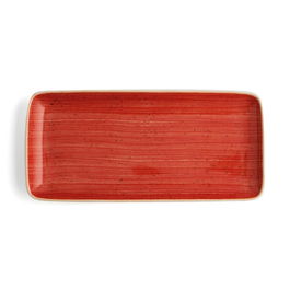 Plat à Gratin Ariane Terra Rectangulaire Céramique Rouge (36 x 16,5 cm) (6 Unités)