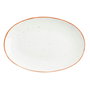 Ariane Assiette Ovale Terra Porcelaine Blanche Brillante 26 cm (12 Unités)