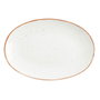 Ariane Assiette Ovale Terra Porcelaine Blanche Brillante 26 cm (12 Unités)