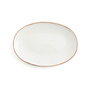 Ariane Plat Ovale Terra 32 cm Porcelaine Beige Brillant (6 Pièces)