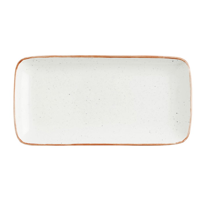 Ariane Plat Rectangulaire Terra Porcelaine Beige 28x14 cm (6 Unités) - Résistant au Choc Thermique, Micro-ondes, Four Ariane Plat Rectangulaire Terra Porcelaine Beige 28x14 cm (6 Unités) - Résistant au Choc Thermique, Micro-ondes, Four