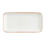 Ariane Plat Rectangulaire Terra Porcelaine Beige 28x14 cm (6 Unités) - Résistant au Choc Thermique, Micro-ondes, Four