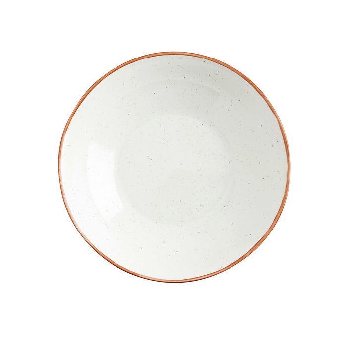 Ariane Assiette Creuse en Porcelaine Terra 21 cm (6 Unités) Beige Brillant