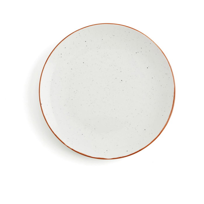 Ariane Plato Llano Porcelana Terra 18 cm (12 Unidades) - Beige Brillo Ceramica