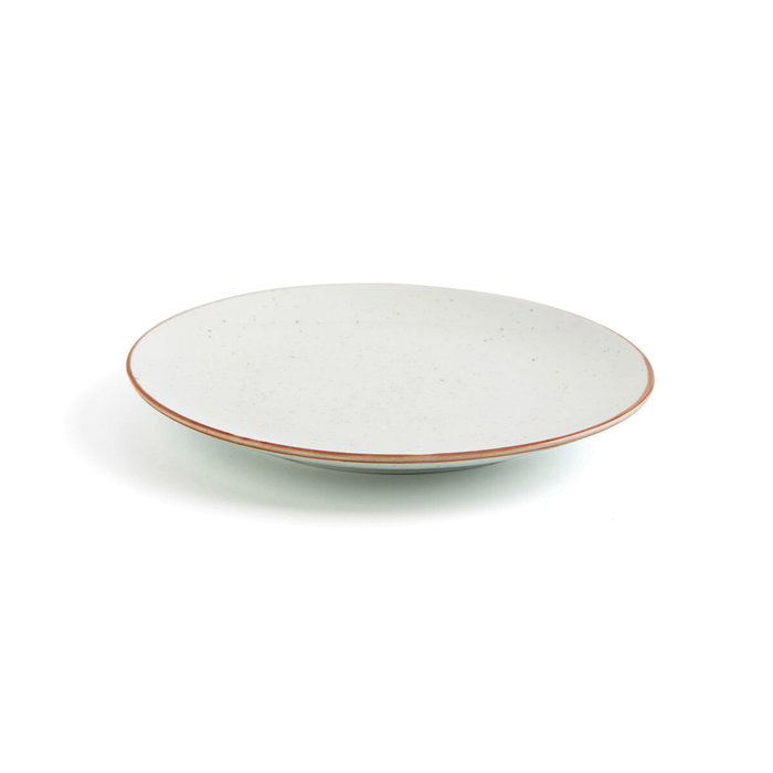 Ariane Plato Llano Porcelana Terra 18 cm (12 Unidades) - Beige Brillo Ceramica