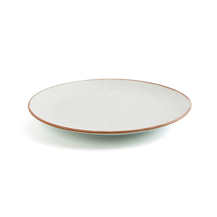 Ariane Assiette plate Terra Céramique Beige (Ø 21 cm) - Lot de 12 unités