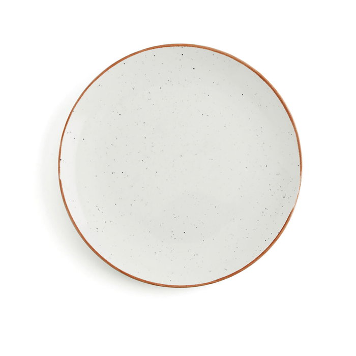 Ariane Assiette plate Terra Céramique Beige (Ø 21 cm) - Lot de 12 unités
