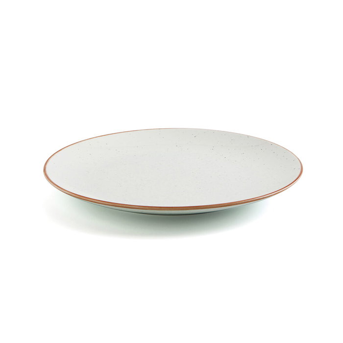 Ariane Assiette plate Terra Céramique Beige (24 cm) - Lot de 6