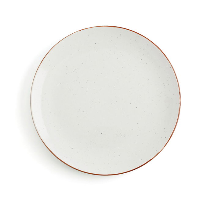 Ariane Plat Plat en Porcelaine Terra Beige 29 cm - Lot de 6