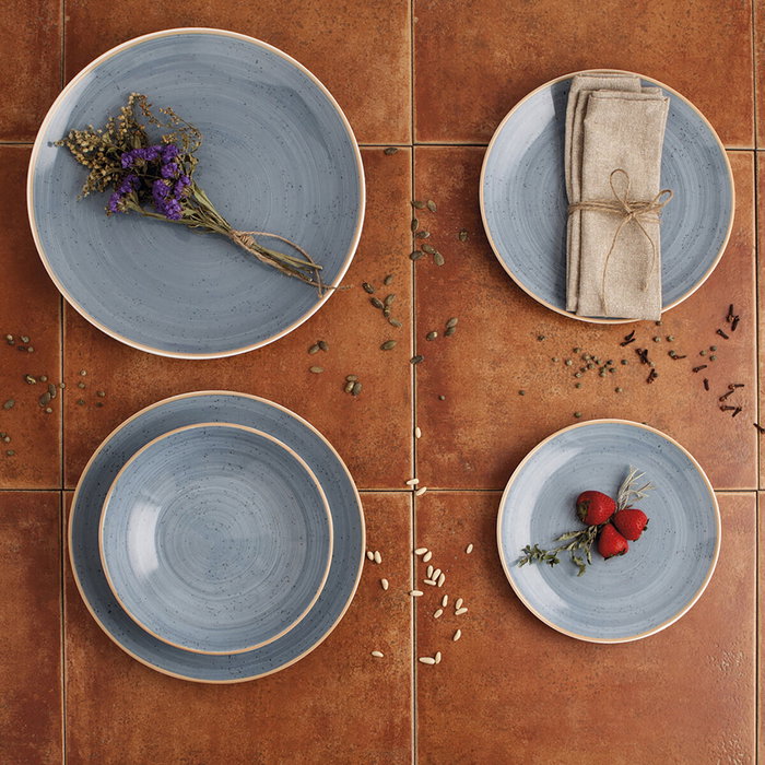 Ariane Assiette plate Terra Bleu Céramique Ø 21 cm (12 Unités) Lifetstyle Total Look 12 Unités Ariane Assiette plate Terra Bleu Céramique Ø 21 cm (12 Unités) Lifetstyle Total Look 12 Unités
