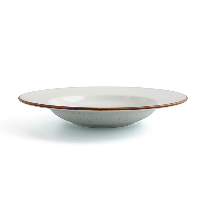 Ariane Assiette Creuse en Porcelaine Terra Beige 26 cm (6 Unités)