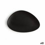 Ariane Plato Triangular Porcelana Antracita 21 cm Negro 12 Unidades