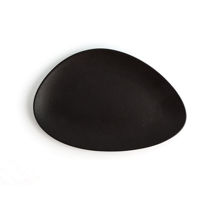 Ariane Plato Triangular Porcelana Antracita 21 cm Negro 12 Unidades