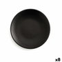 Anaflor Plato Churrasco Barro Anaflor 25 cm Noir (8 Unités) en Céramique, Résistant Micro-ondes & Four